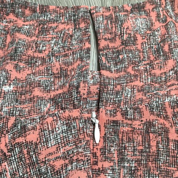 Reiss Womens Floral Above The Knee Ruffle Short Sleeve Mini Dress Lined US 8 - Picture 6 of 7